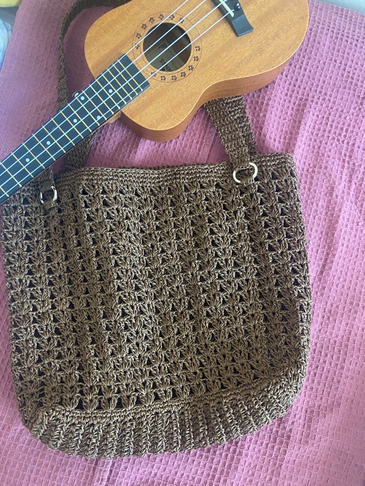 Örgü çanta plajlık ya da günlük kullanıma uygun - Görsel 3