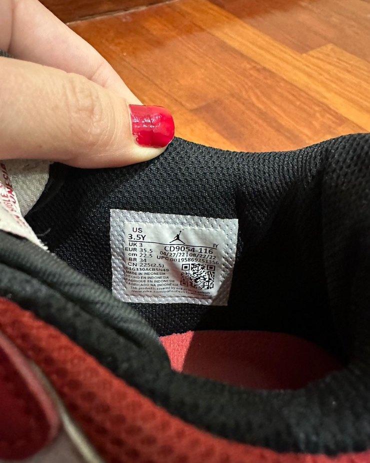 Kırmızı Nike jordan legacy Basketbol Ayakkabısı Velcro Bantlı - Görsel 2