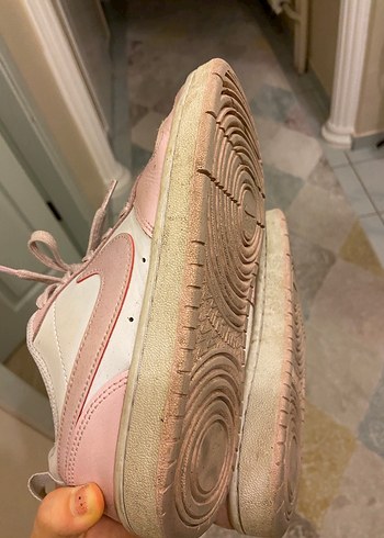 Pembe Bağcıklı Kadın Spor Ayakkabı - Görsel 5