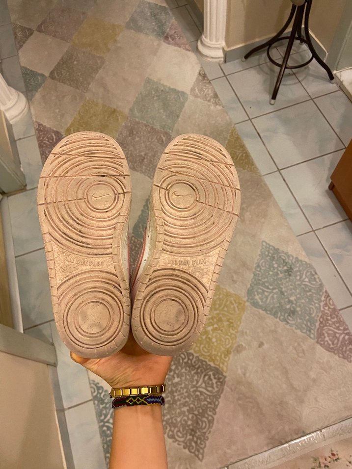 Pembe Bağcıklı Kadın Spor Ayakkabı - Görsel 3