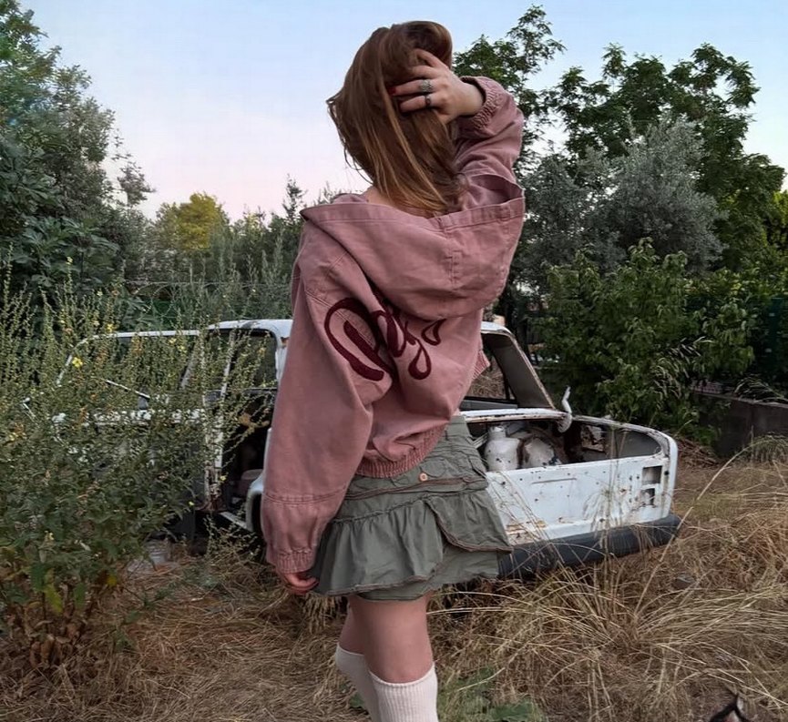 BDG marka Pembe y2k ceket - Görsel 2