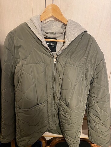 Pull and Bear Yesil Sisme Mont