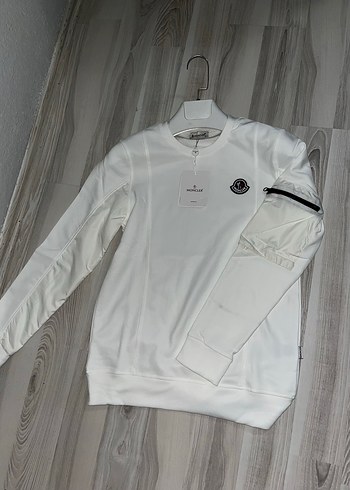 Moncler Erkek Beyaz Sweatshirt - Görsel 2