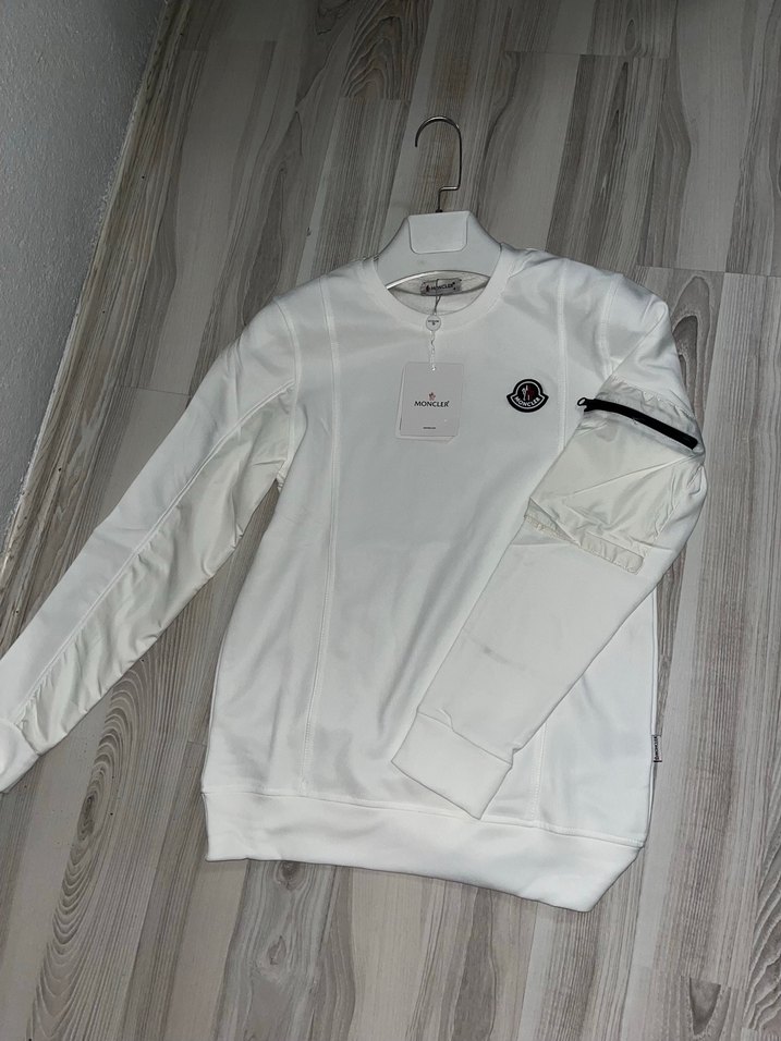 Moncler Erkek Beyaz Sweatshirt - Görsel 2