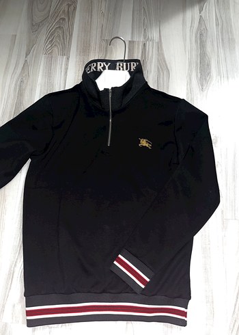 Erkek Siyah Fermuarlı Yüksek Yaka Sweatshirt - Görsel 3