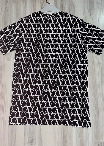 valentino Siyah Baskılı Erkek Tişört - Görsel 2