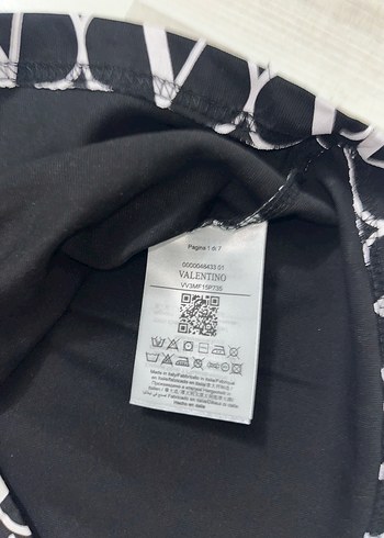 valentino Siyah Baskılı Erkek Tişört - Görsel 3