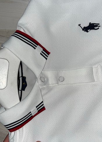 Erkek Beyaz Uzun Kollu Polo Tişört - Görsel 2