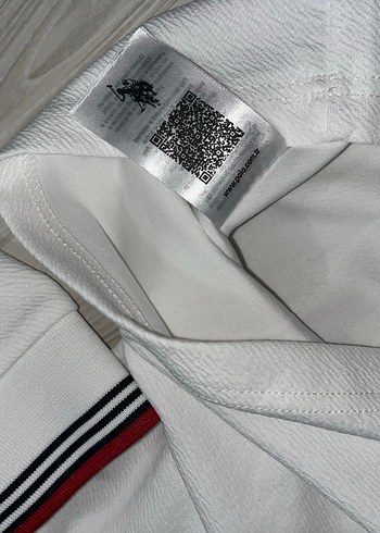 Erkek Beyaz Uzun Kollu Polo Tişört - Görsel 3