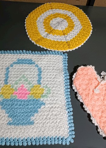 Renkli Örgü Banyo Lifi - Görsel 7