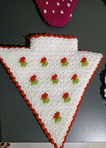 Renkli Örgü Banyo Lifi - Görsel 3