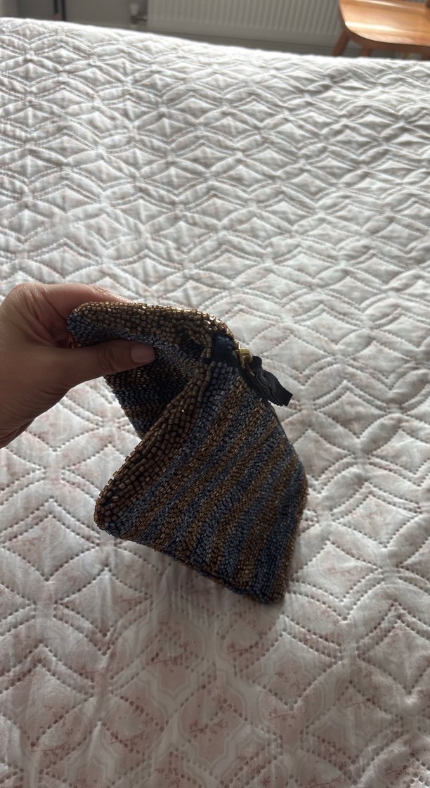 Boncuk İşlemeli Bohem Kadın Portföy Çanta - Görsel 2