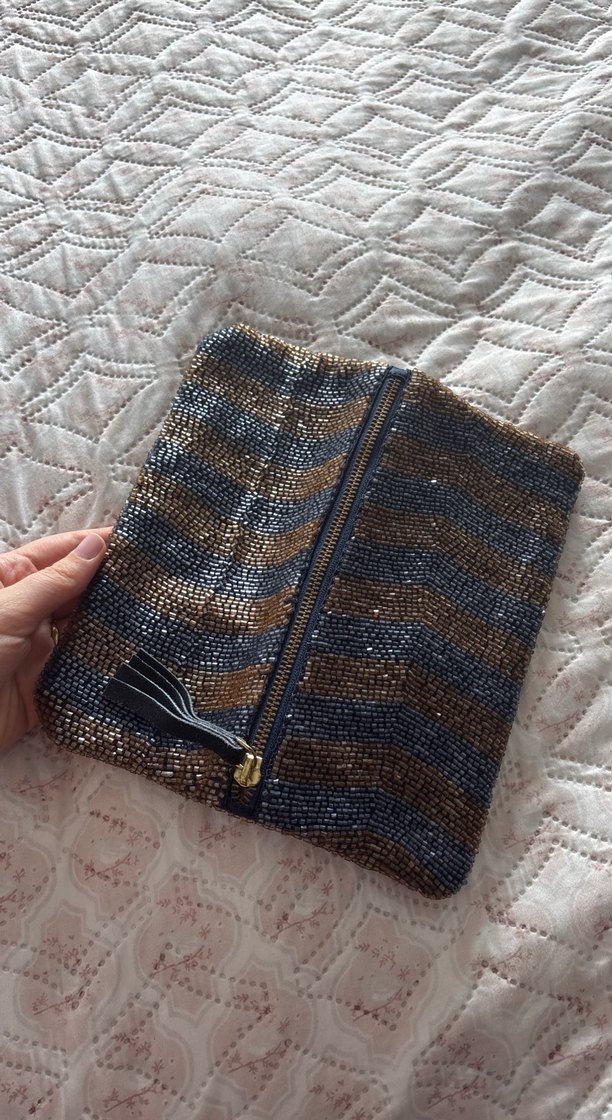 Boncuk İşlemeli Bohem Kadın Portföy Çanta - Görsel 3