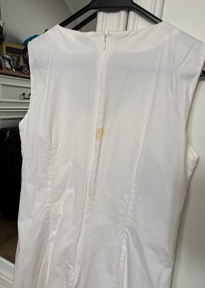 Beyaz mini elbise - Görsel 5