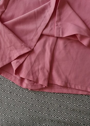 Trendyol & Milla Pembe Mini Etek, Kemer Detaylı, Dar Kesim