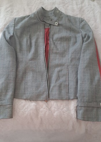 Diğer Gri Mini Kadın Blazer Ceket