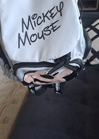 Gri Mickey Mouse Çocuk Okul Çantası - Görsel 6
