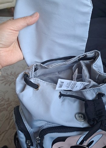 Gri Mickey Mouse Çocuk Okul Çantası - Görsel 3