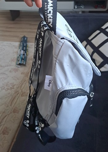 Gri Mickey Mouse Çocuk Okul Çantası - Görsel 5