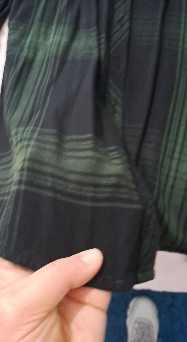 Düğmeli Yeşil  Kadın Gömlek - Görsel 2