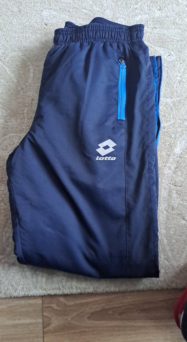 Lotto Mavi Fermuarlı Erkek Eşofman Altı - Görsel 2