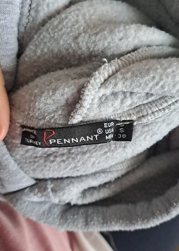 Gri Kadın Kapüşonlu Sweatshirt - Görsel 2