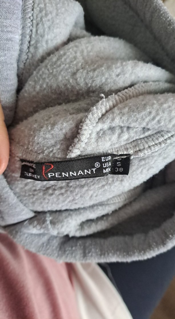 Gri Kadın Kapüşonlu Sweatshirt - Görsel 2