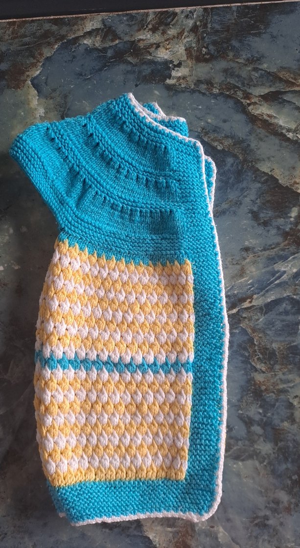 Kız Çocuk Bohem Örgü Kolsuz Hırka - Görsel 3