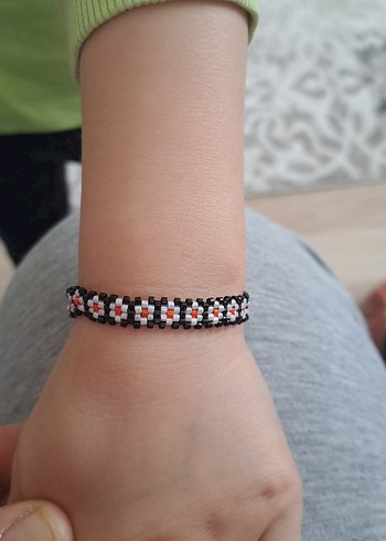 Renkli Boncuklu Yılan Desenli Bohem Bileklik - Görsel 4