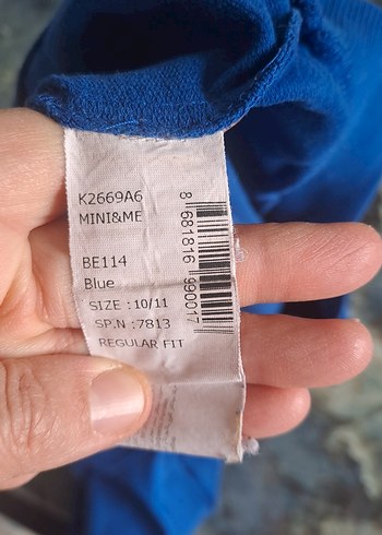 Mavi Baskılı Sweatshirt - Görsel 3