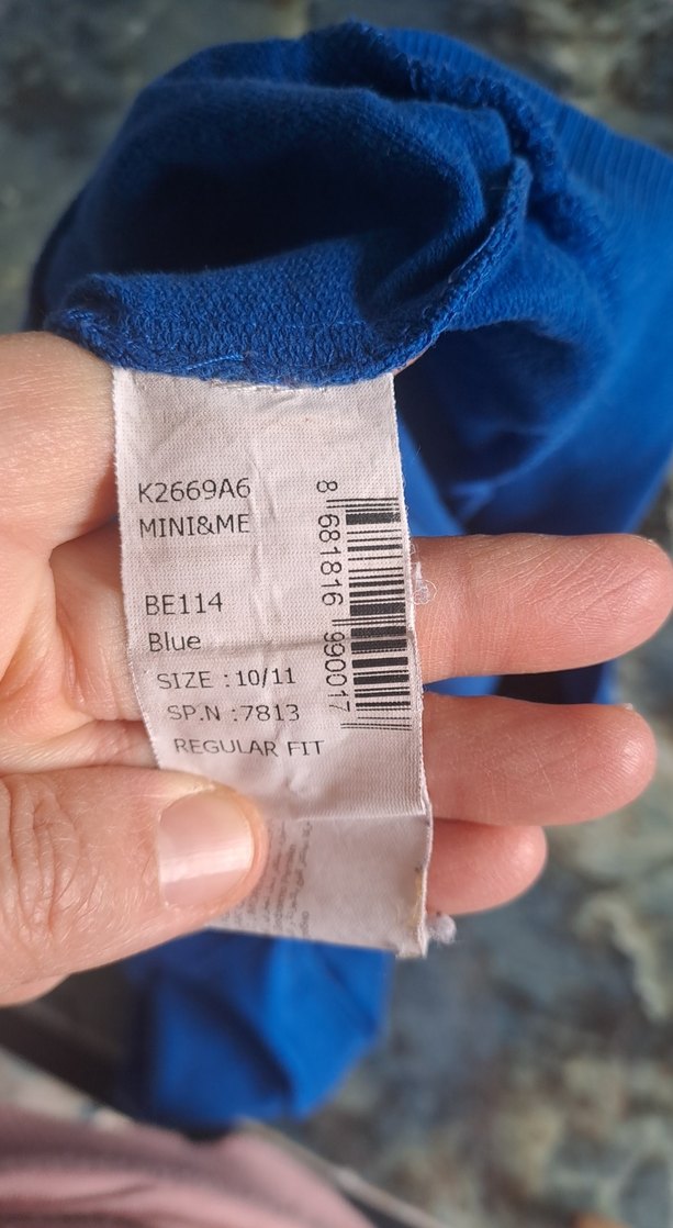 Mavi Baskılı Sweatshirt - Görsel 3