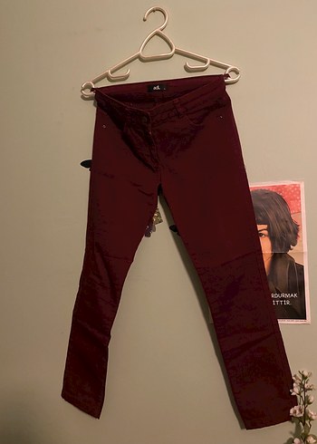 Bordo Kadın Pantolon Adl - Görsel 3