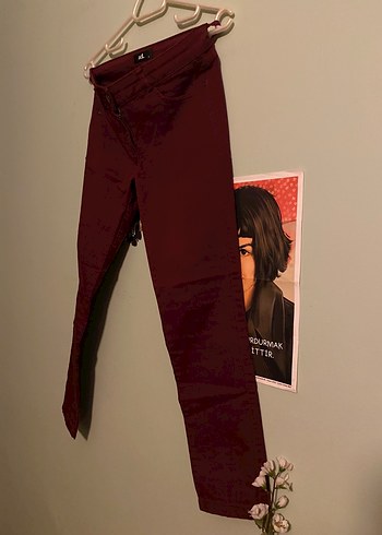 Bordo Kadın Pantolon Adl - Görsel 4