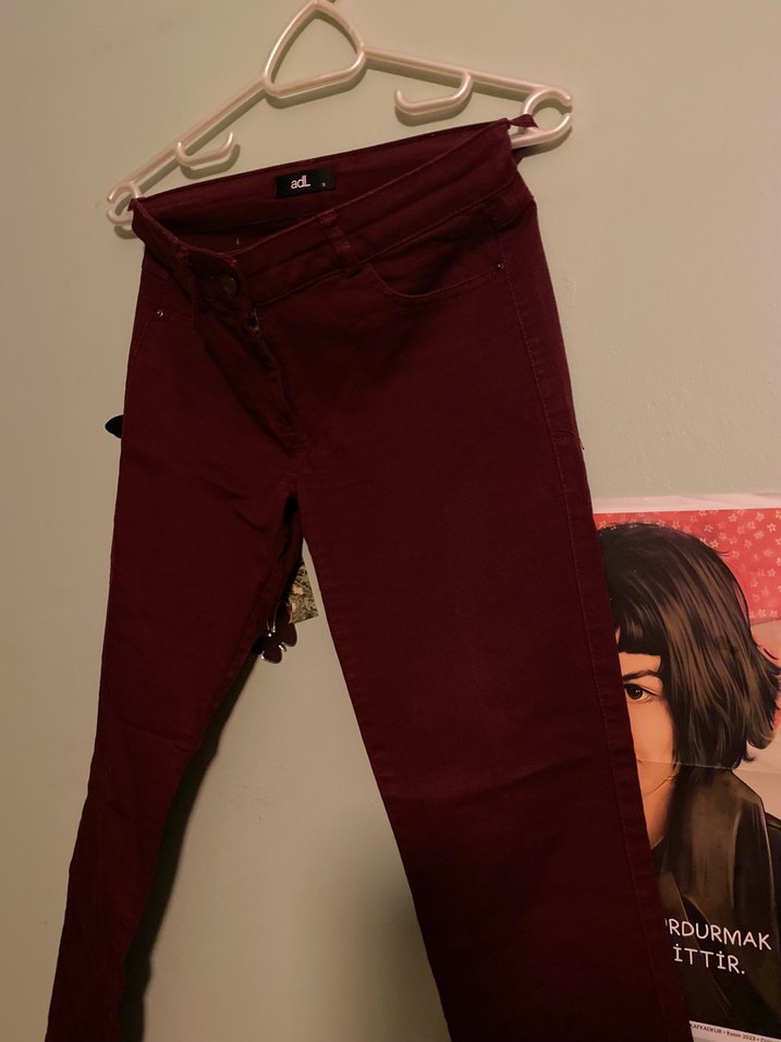 Bordo Kadın Pantolon Adl - Görsel 2