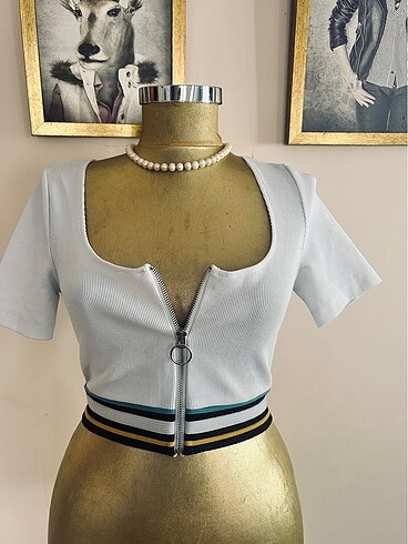 s Beden beyaz Renk Zara crop