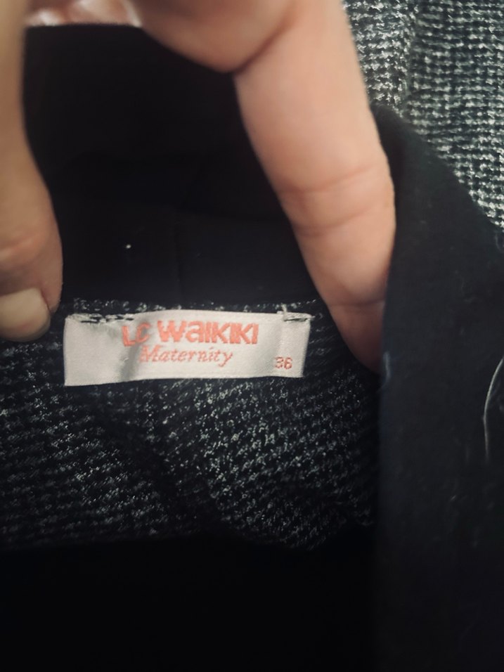 Gri Hamile Pantolon - Görsel 5