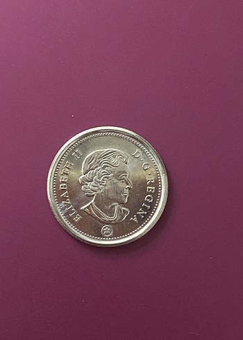Kanada 10 Cent Vintage Madeni Para - Görsel 2