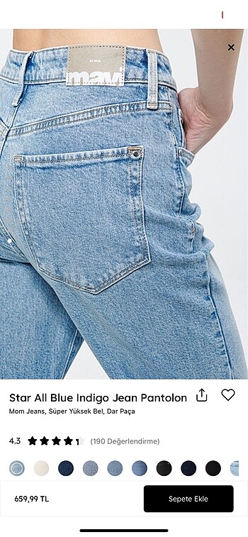 Mavi Jeans Mavi Mom Jean