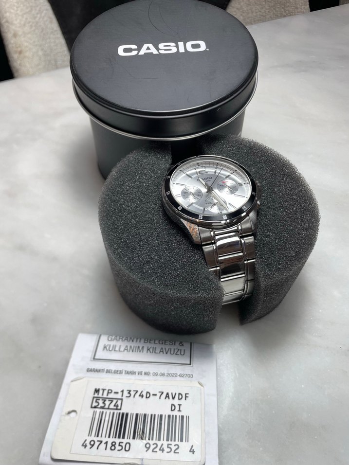 Orijinal Casio MTP-1374D-7AVDF Erkek Kol Saati - Görsel 5