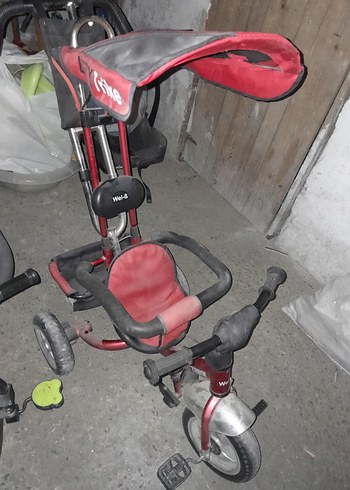Beden Kırmızı Gri Çocuk Üç Tekerlekli Bisiklet