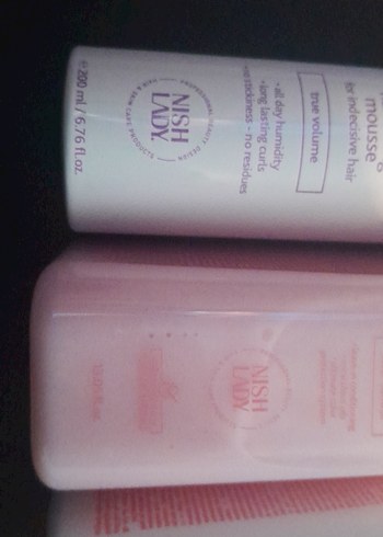 Nish Lady Saç Şekillendirici Köpük ve Renk Koruyucu Saç Kremi - Görsel 5