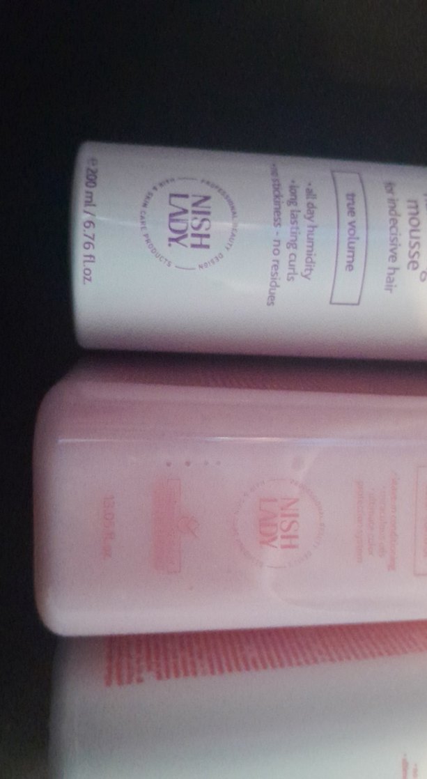 Nish Lady Saç Şekillendirici Köpük ve Renk Koruyucu Saç Kremi - Görsel 5