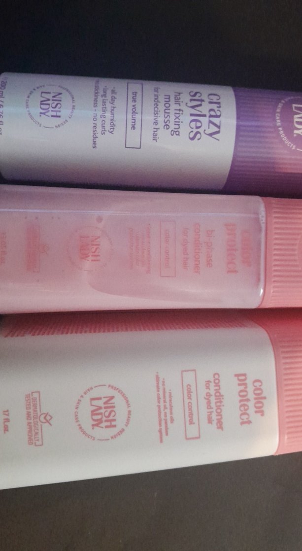 Nish Lady Saç Şekillendirici Köpük ve Renk Koruyucu Saç Kremi - Görsel 3