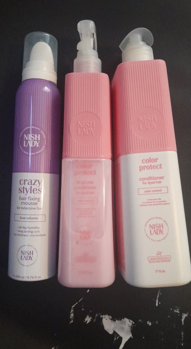 Nish Lady Saç Şekillendirici Köpük ve Renk Koruyucu Saç Kremi - Görsel 2