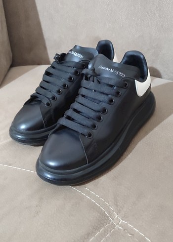 Alexander McQueen Siyah Deri Sneaker