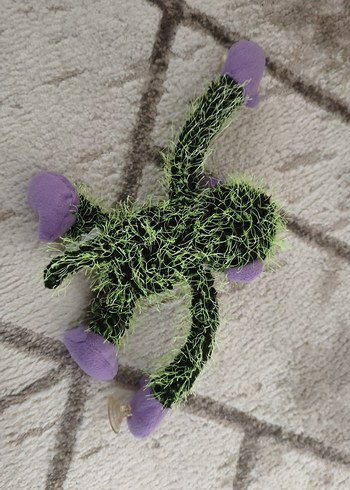 Mor ve Yeşil Peluş Maymun Oyuncak - Görsel 2