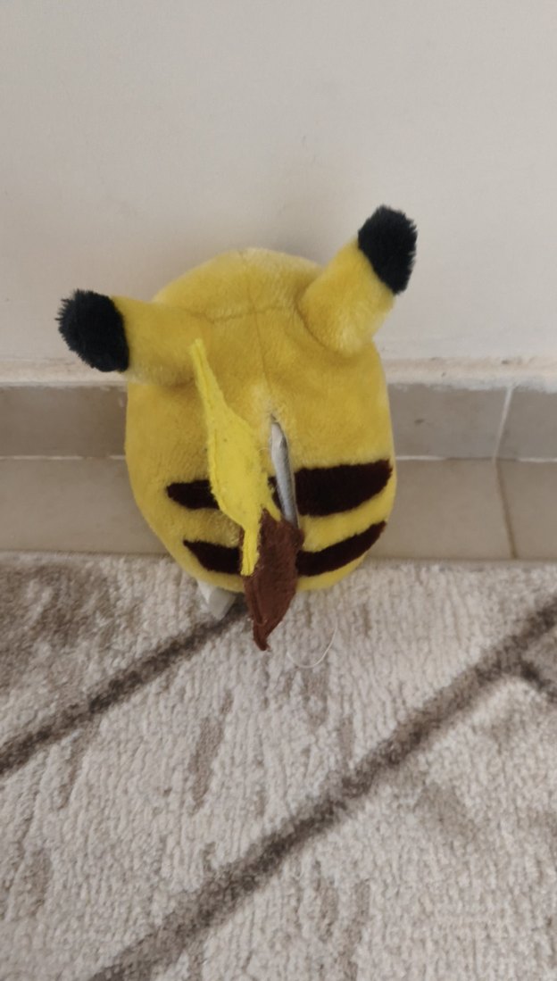 Sarı Pikachu ışıklı sesli konuşan Peluş Oyuncak - Görsel 2
