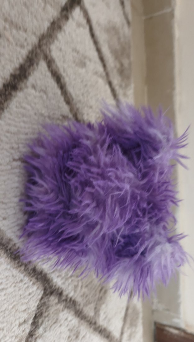 Mor ve Gri Peluş Oyuncak - Görsel 2