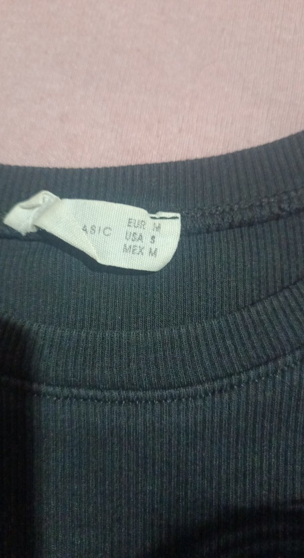 Kız Çocuk Siyah Nakışlı Triko Uzun Kollu Crop - Görsel 3