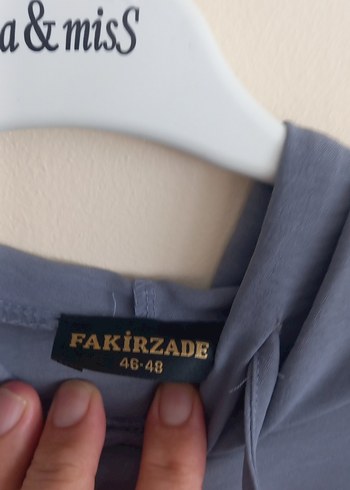 46 Beden mavi Renk Drapeli Uzun Kollu Mavi Tunik